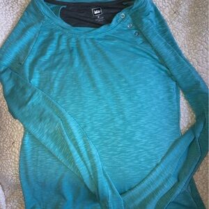 REI Women's Teal and Charcoal Performance Top